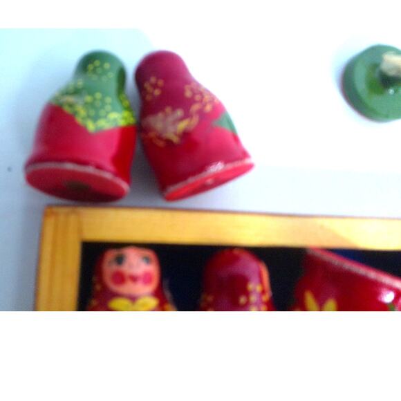 Vintage Russian Moscow Souvenir Nesting Doll Chess Set READ - Picture 8 of 9